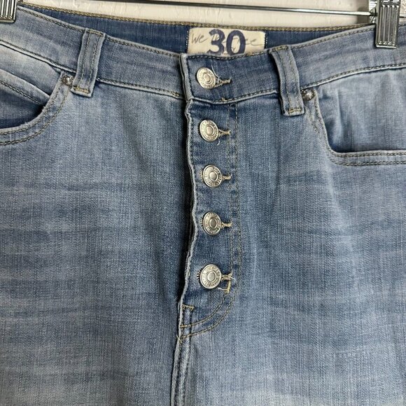 We the Free Extreme Flared Bell Button Fly Jeans Womens 30 Light Wash - Picture 3 of 15